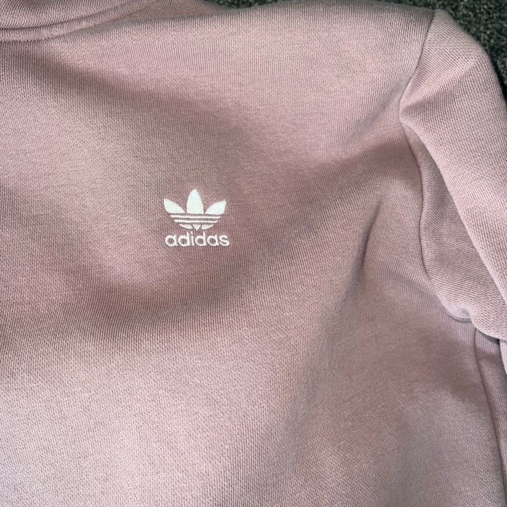 adidas Men's Dusty Rose Trefoil Hoodie - Picture 2 of 4